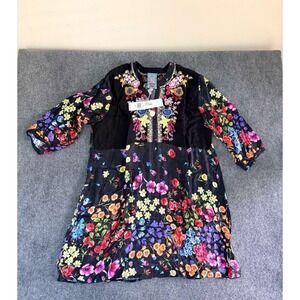 NWT Johnny Was CIARA Applique Floral Dress Size XXL 2XL Womens Embroidered